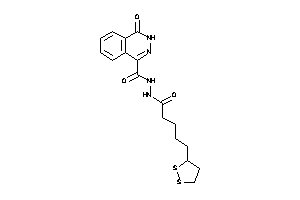 N'-[5-(dithiolan-3-yl)pentanoyl]-4-keto-3H-phthalazine-1-carbohydrazide