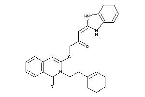 3-(2-cyclohexen-1-ylethyl)-2-[[3-(1,3-dihydrobenzimidazol-2-ylidene)-2-keto-propyl]thio]quinazolin-4-one