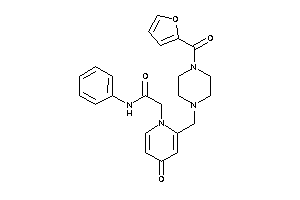 2-[2-[[4-(2-furoyl)piperazino]methyl]-4-keto-1-pyridyl]-N-phenyl-acetamide