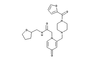 2-[2-[[4-(2-furoyl)piperazino]methyl]-4-keto-1-pyridyl]-N-(tetrahydrofurfuryl)acetamide