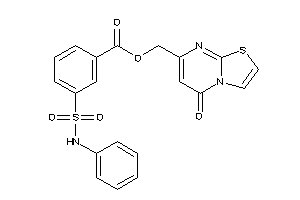 3-(phenylsulfamoyl)benzoic Acid (5-ketothiazolo[3,2-a]pyrimidin-7-yl)methyl Ester