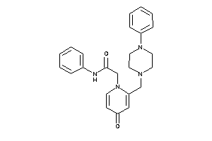 2-[4-keto-2-[(4-phenylpiperazino)methyl]-1-pyridyl]-N-phenyl-acetamide