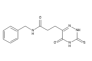 N-benzyl-3-(5-keto-3-thioxo-2H-1,2,4-triazin-6-yl)propionamide