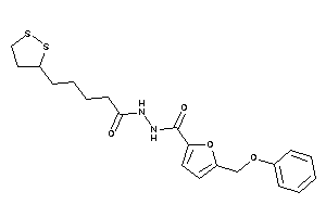 N'-[5-(dithiolan-3-yl)pentanoyl]-5-(phenoxymethyl)-2-furohydrazide