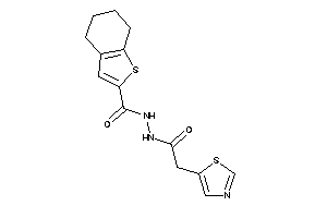 N'-(2-thiazol-5-ylacetyl)-4,5,6,7-tetrahydrobenzothiophene-2-carbohydrazide