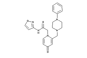 N-isoxazol-3-yl-2-[4-keto-2-[(4-phenylpiperazino)methyl]-1-pyridyl]acetamide