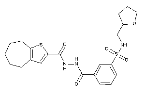 3-[(5,6,7,8-tetrahydro-4H-cyclohepta[b]thiophene-2-carbonylamino)carbamoyl]-N-(tetrahydrofurfuryl)benzenesulfonamide