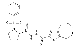 1-besyl-N'-(5,6,7,8-tetrahydro-4H-cyclohepta[b]thiophene-2-carbonyl)pyrrolidine-2-carbohydrazide