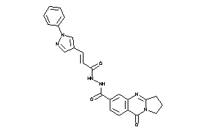 9-keto-N'-[3-(1-phenylpyrazol-4-yl)acryloyl]-2,3-dihydro-1H-pyrrolo[2,1-b]quinazoline-6-carbohydrazide