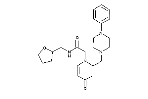 2-[4-keto-2-[(4-phenylpiperazino)methyl]-1-pyridyl]-N-(tetrahydrofurfuryl)acetamide