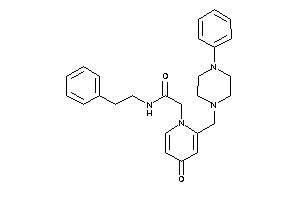 2-[4-keto-2-[(4-phenylpiperazino)methyl]-1-pyridyl]-N-phenethyl-acetamide