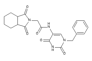 N-(1-benzyl-2,4-diketo-pyrimidin-5-yl)-2-(1,3-diketo-3a,4,5,6,7,7a-hexahydroisoindol-2-yl)acetamide