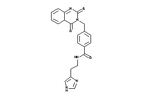N-[2-(1H-imidazol-4-yl)ethyl]-4-[(4-keto-2-thioxo-4aH-quinazolin-3-yl)methyl]benzamide