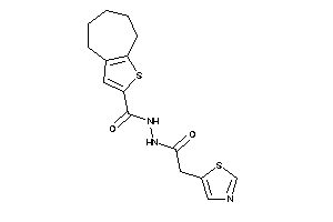 N'-(2-thiazol-5-ylacetyl)-5,6,7,8-tetrahydro-4H-cyclohepta[b]thiophene-2-carbohydrazide