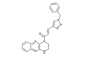 3-(1-benzyltriazol-4-yl)-1-(2,3-dihydro-1H-pyrazino[2,3-b]quinoxalin-4-yl)prop-2-en-1-one