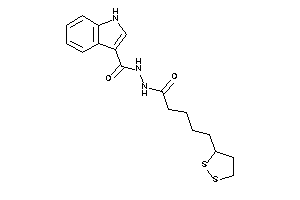 N'-[5-(dithiolan-3-yl)pentanoyl]-1H-indole-3-carbohydrazide