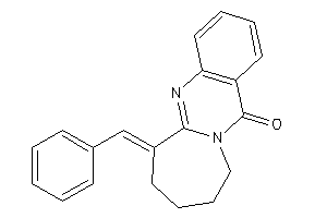 Image of 6-benzal-7,8,9,10-tetrahydroazepino[2,1-b]quinazolin-12-one