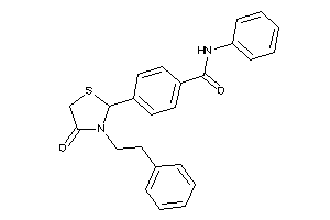 4-(4-keto-3-phenethyl-thiazolidin-2-yl)-N-phenyl-benzamide