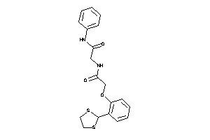 2-[[2-[2-(1,3-dithiolan-2-yl)phenoxy]acetyl]amino]-N-phenyl-acetamide