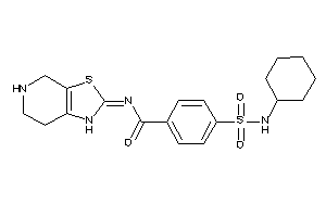 4-(cyclohexylsulfamoyl)-N-(4,5,6,7-tetrahydro-1H-thiazolo[5,4-c]pyridin-2-ylidene)benzamide