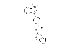 N-(1,3-benzodioxol-5-yl)-1-(1,1-diketo-1,2-benzothiazol-3-yl)isonipecotamide