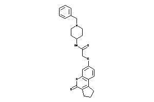 N-(1-benzyl-4-piperidyl)-2-[(4-keto-2,3-dihydro-1H-cyclopenta[c]chromen-7-yl)oxy]acetamide