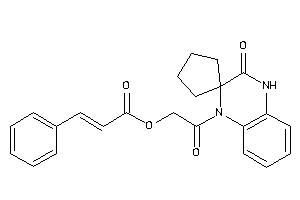 Image of 3-phenylacrylic Acid [2-keto-2-(3-ketospiro[4H-quinoxaline-2,1'-cyclopentane]-1-yl)ethyl] Ester
