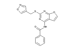 N-[2-(isoxazol-4-ylmethylthio)furo[2,3-d]pyrimidin-4-yl]benzamide