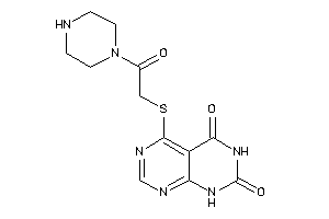 Image of 5-[(2-keto-2-piperazino-ethyl)thio]-1H-pyrimido[4,5-d]pyrimidine-2,4-quinone
