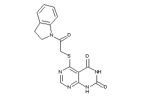 Image of 5-[(2-indolin-1-yl-2-keto-ethyl)thio]-1H-pyrimido[4,5-d]pyrimidine-2,4-quinone
