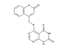 5-[(2-ketochromen-4-yl)methylthio]-1H-pyrimido[4,5-d]pyrimidine-2,4-quinone