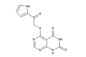 Image of 5-[[2-keto-2-(1H-pyrrol-2-yl)ethyl]thio]-1H-pyrimido[4,5-d]pyrimidine-2,4-quinone