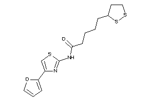 Image of 5-(dithiolan-3-yl)-N-[4-(2-furyl)thiazol-2-yl]valeramide