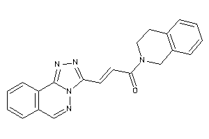 Image of 1-(3,4-dihydro-1H-isoquinolin-2-yl)-3-([1,2,4]triazolo[3,4-a]phthalazin-3-yl)prop-2-en-1-one