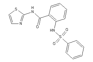 2-(benzenesulfonamido)-N-thiazol-2-yl-benzamide