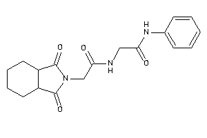 2-[[2-(1,3-diketo-3a,4,5,6,7,7a-hexahydroisoindol-2-yl)acetyl]amino]-N-phenyl-acetamide