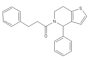 3-phenyl-1-(4-phenyl-6,7-dihydro-4H-thieno[3,2-c]pyridin-5-yl)propan-1-one