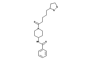 N-[1-[5-(dithiolan-3-yl)pentanoyl]-4-piperidyl]benzamide