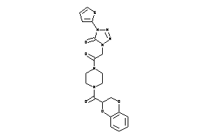 1-[2-[4-(2,3-dihydro-1,4-benzodioxine-3-carbonyl)piperazino]-2-keto-ethyl]-4-(2-thienyl)tetrazol-5-one