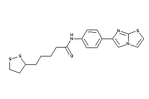 5-(dithiolan-3-yl)-N-(4-imidazo[2,1-b]thiazol-6-ylphenyl)valeramide