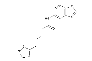 Image of N-(1,3-benzoxazol-5-yl)-5-(dithiolan-3-yl)valeramide