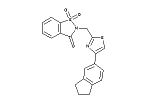 2-[(4-indan-5-ylthiazol-2-yl)methyl]-1,1-diketo-1,2-benzothiazol-3-one