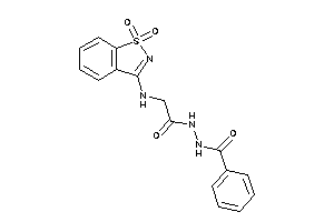 N'-[2-[(1,1-diketo-1,2-benzothiazol-3-yl)amino]acetyl]benzohydrazide