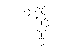 N-[1-[(3-cyclopentyl-2,4,5-triketo-imidazolidin-1-yl)methyl]-4-piperidyl]benzamide