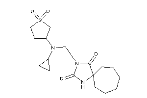 3-[[cyclopropyl-(1,1-diketothiolan-3-yl)amino]methyl]-1,3-diazaspiro[4.6]undecane-2,4-quinone