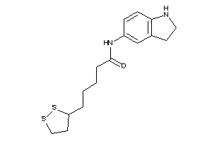 Image of 5-(dithiolan-3-yl)-N-indolin-5-yl-valeramide