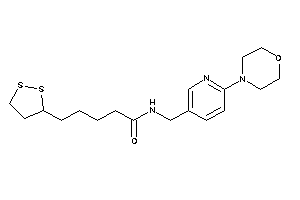 5-(dithiolan-3-yl)-N-[(6-morpholino-3-pyridyl)methyl]valeramide