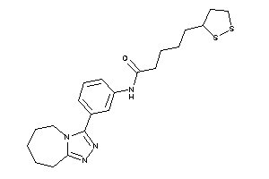 5-(dithiolan-3-yl)-N-[3-(6,7,8,9-tetrahydro-5H-[1,2,4]triazolo[4,3-a]azepin-3-yl)phenyl]valeramide