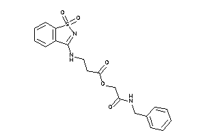 3-[(1,1-diketo-1,2-benzothiazol-3-yl)amino]propionic Acid [2-(benzylamino)-2-keto-ethyl] Ester