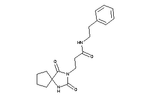 3-(2,4-diketo-1,3-diazaspiro[4.4]nonan-3-yl)-N-phenethyl-propionamide